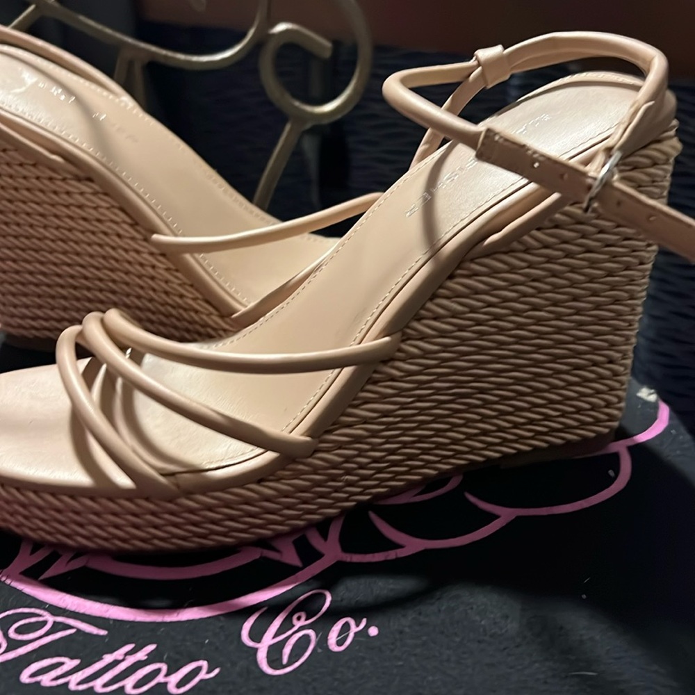 Mark Fisher wedge sandals, size 8